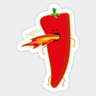 Funny hot chilli Sticker